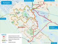 Afbeelding plattegrond stadsbuurtbus Kampen