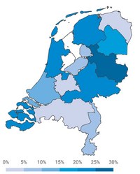 Vakantiebestemming van Overijsselaars die in Nederland blijven